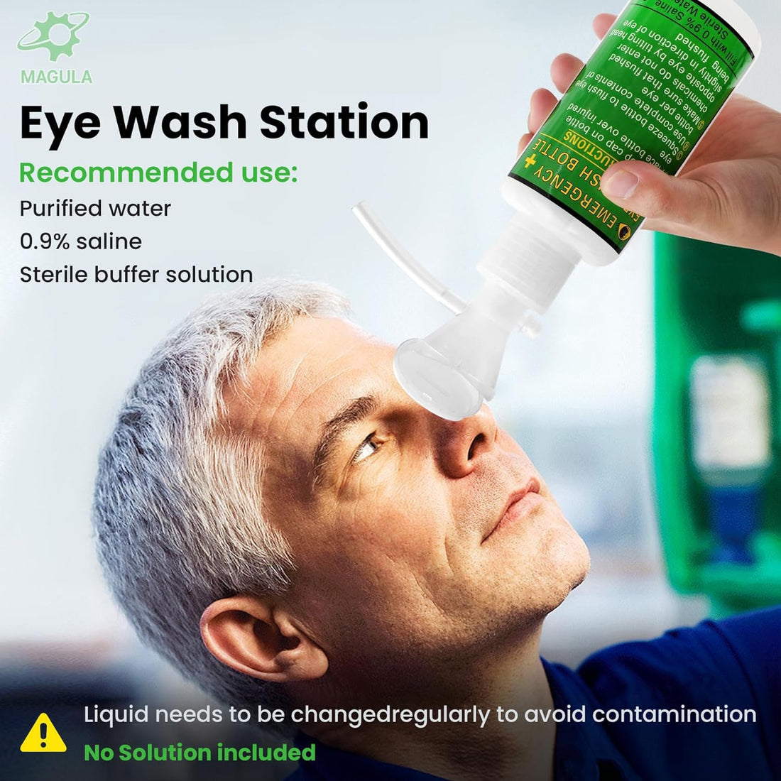 Emergency Eye Wash Station (Eye Flush Bottle Kit)