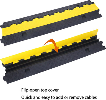 2 Channel Rubber Cable Protector