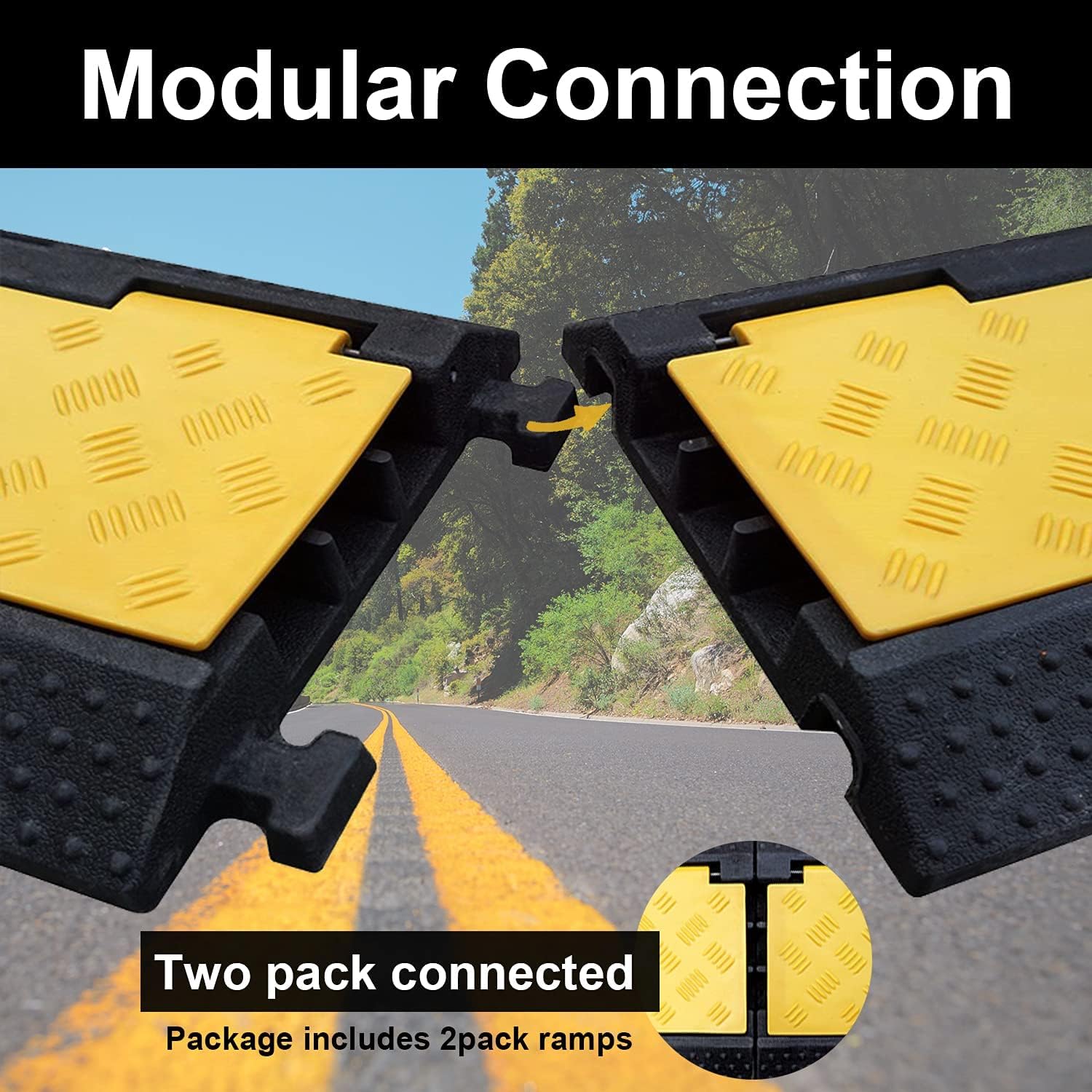 3 Channel Rubber Cable Protector