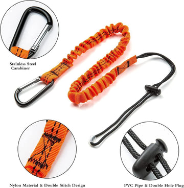 Tool Safety Lanyard with Double Hooks