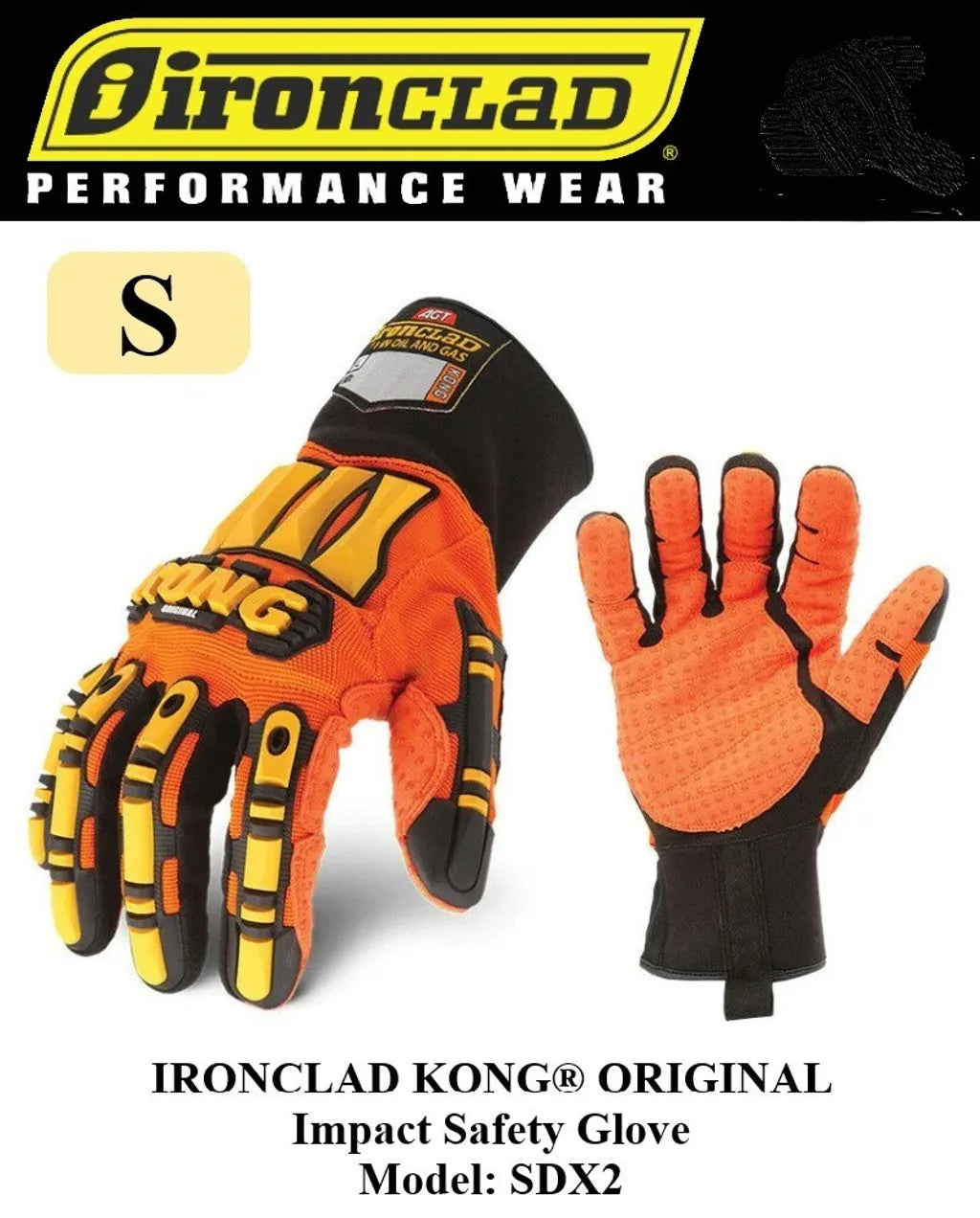 جوانتي صدمات Ironclad KONG SDX2 للنفط والغاز | برتقالي