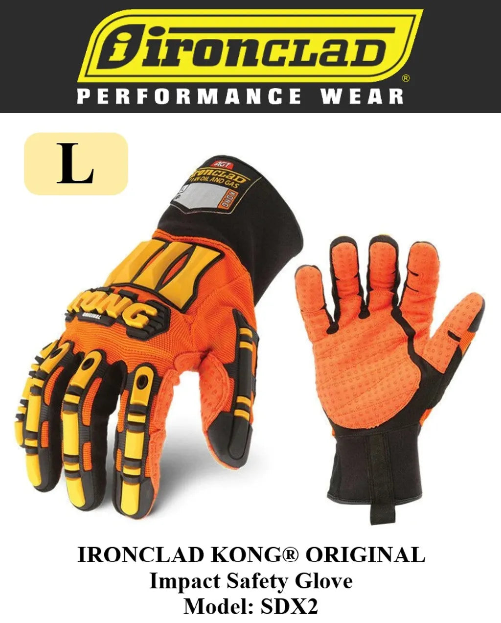 جوانتي صدمات Ironclad KONG SDX2 للنفط والغاز | برتقالي