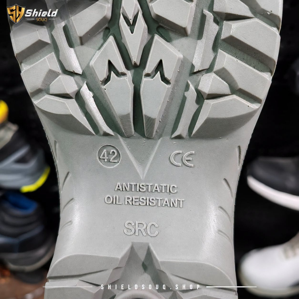 سيفتي شوز مكتبي S3 SRC براند إيمكس تركي أسود × أخضر Active Plus | SafetyShoes-Emex-ActivePlus