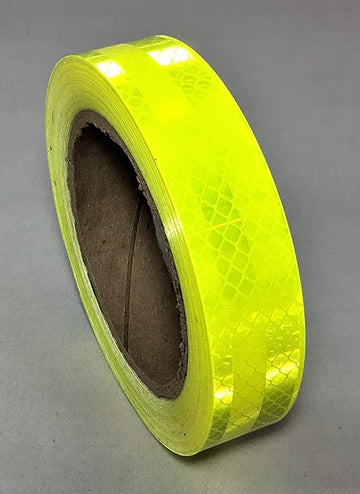 شريط فسفوري أصفر | Fluorescent Reflective Tape Yellow