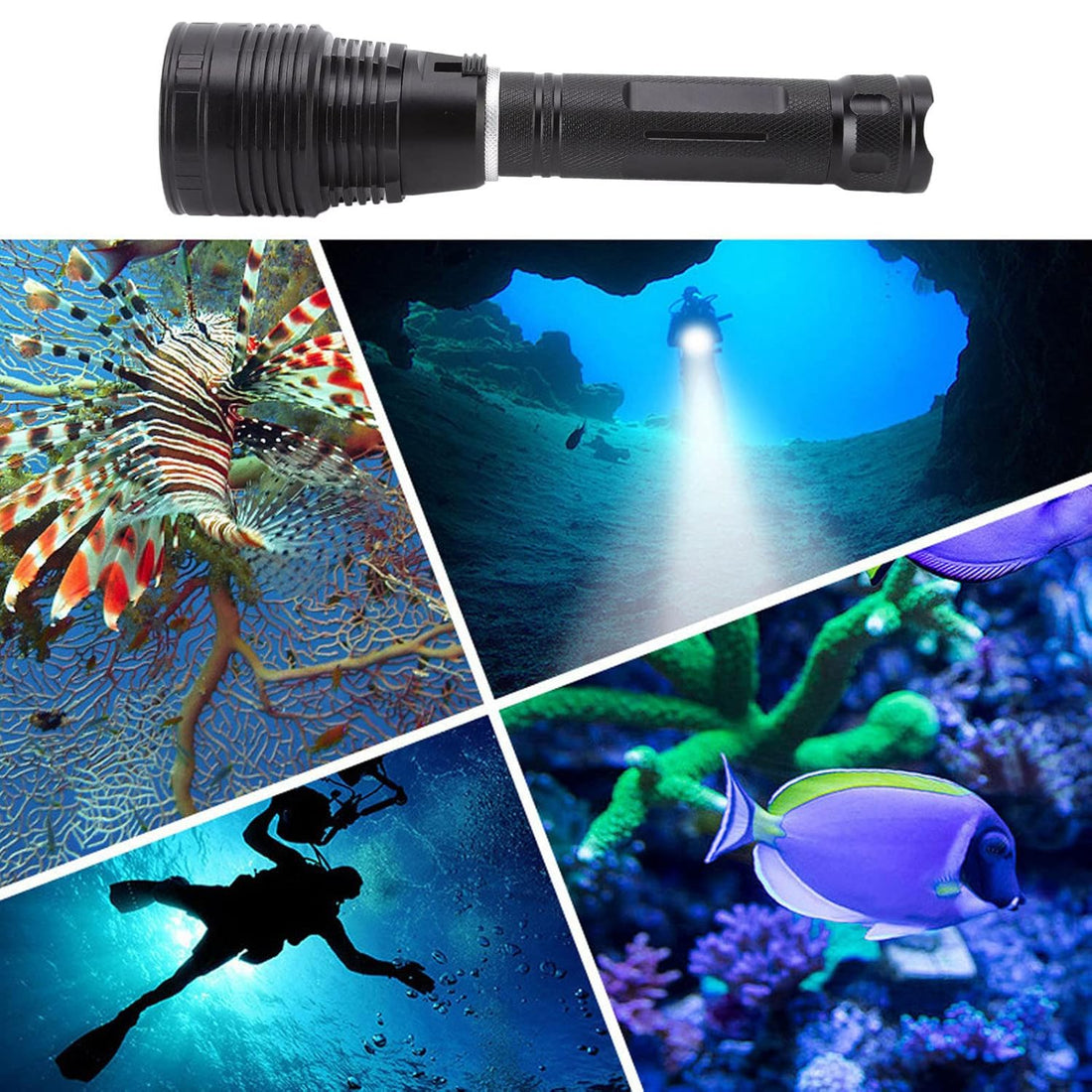 P70 Professional Rechargeable Diving Flashlight