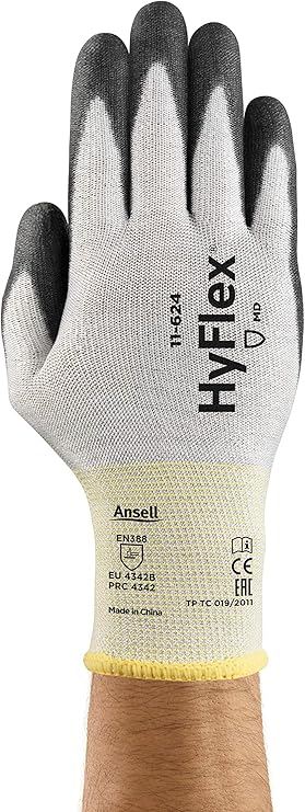 Ansell Safety Gloves - Model HyFlex 11-624 - Cut Resistant