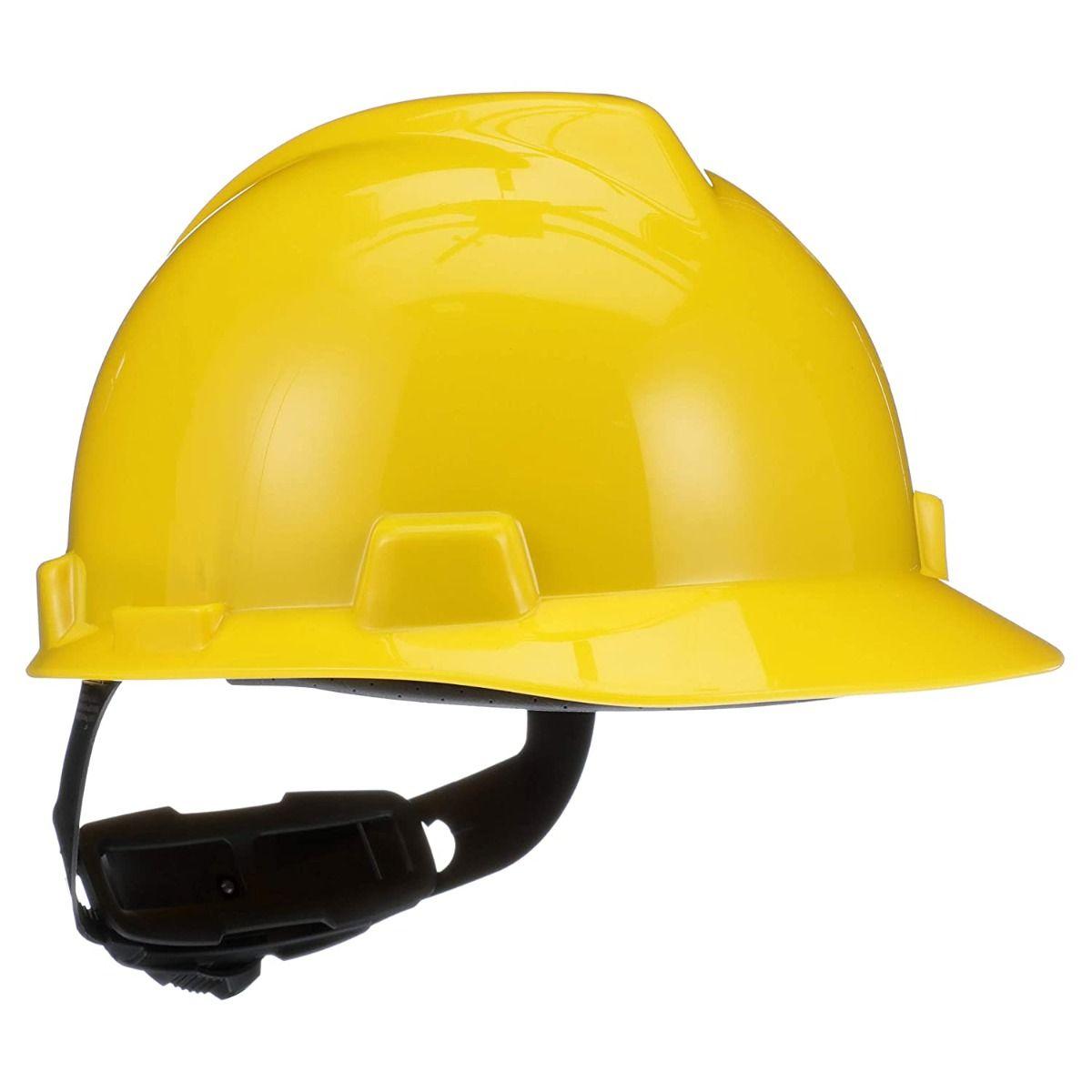 خوذة سيفتي إم إس إيه - موديل في-جارد - أصفر | MSA Safety Helmet - Model V-Gard - Yellow