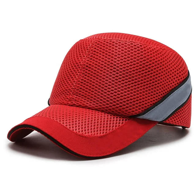 طاقية حماية شبكية قابلة للتهوية - أحمر | Safety Mesh Bump Cap - Breathable - Red