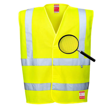 Portwest FR71 Hi-Vis Anti-Static Flame Resistant Vest - Yellow