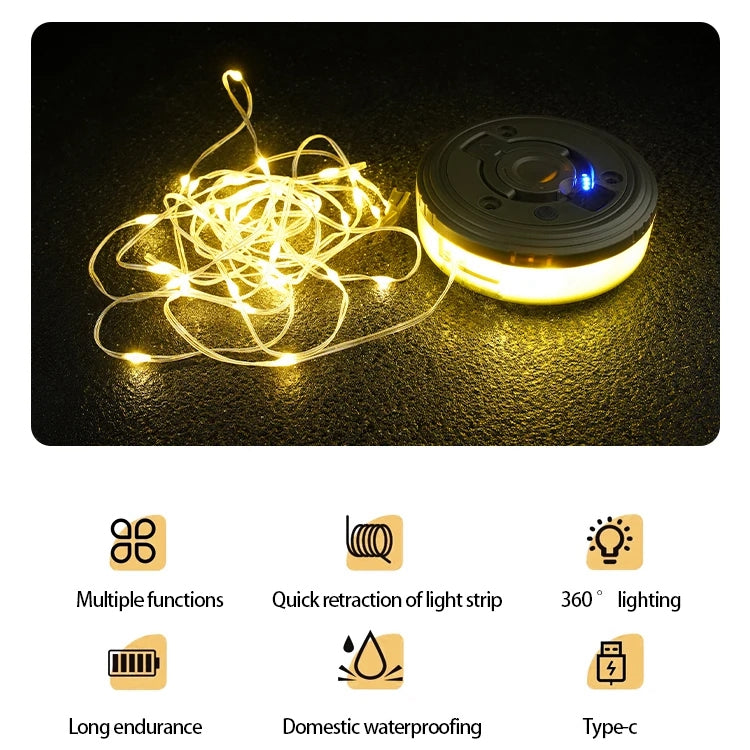 MH-8208 Rechargeable Camping String Light 8M