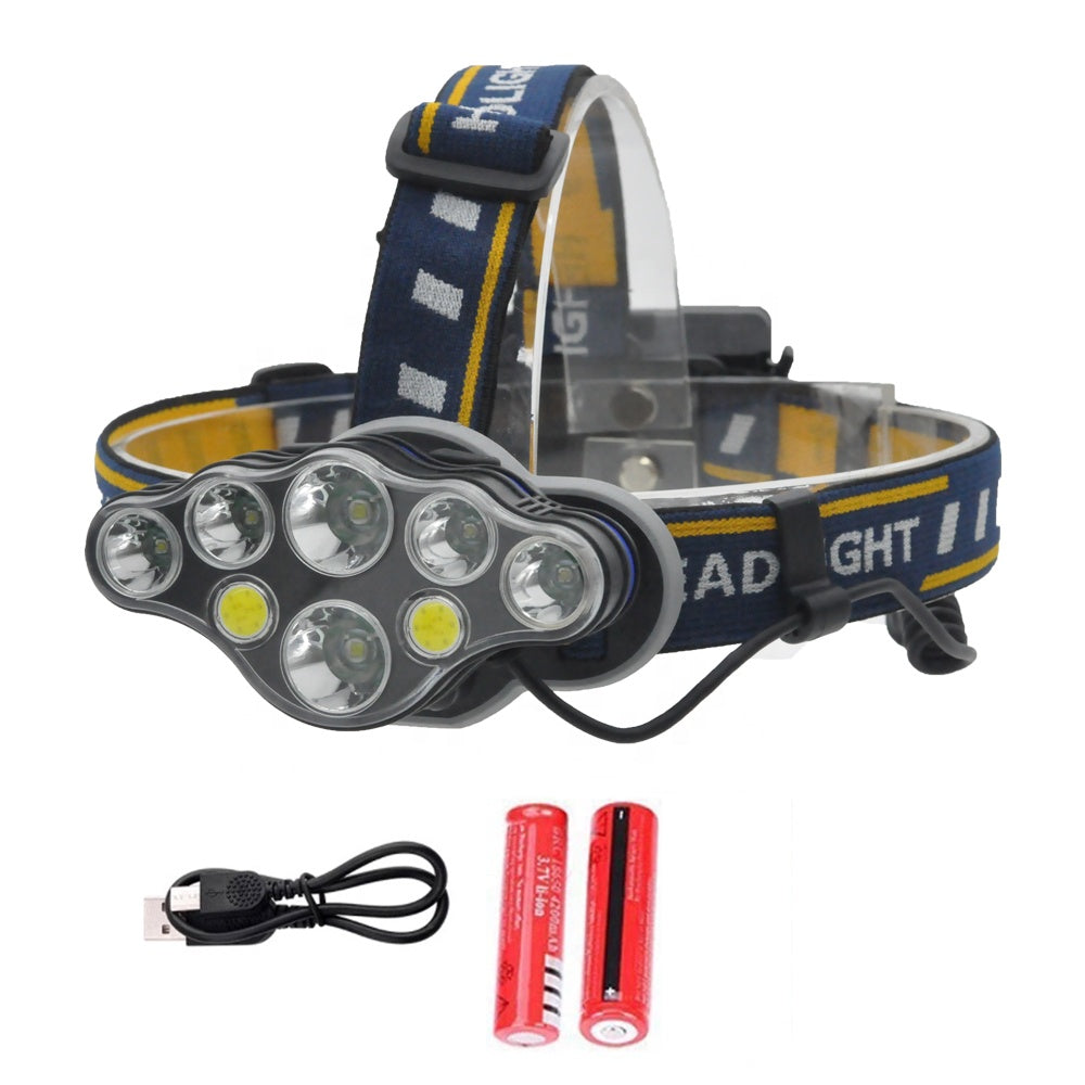 2606 Rechargeable 8 LED Headlamp