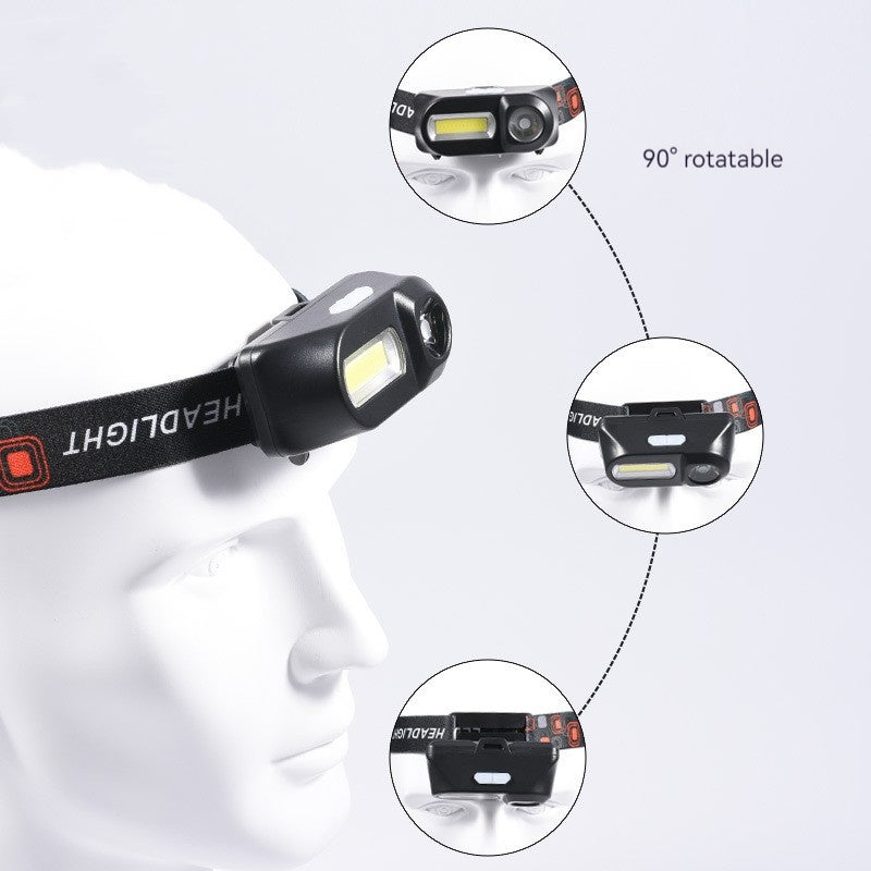 KX-1804A Mini COB USB Rechargeable LED Headlamp