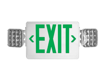 Emergency Exit LED Light | Rechargeable Battery Backup | Dual Head Safety Light