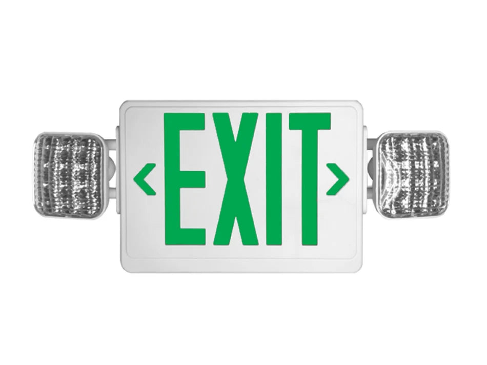 Emergency Exit LED Light | Rechargeable Battery Backup | Dual Head Safety Light