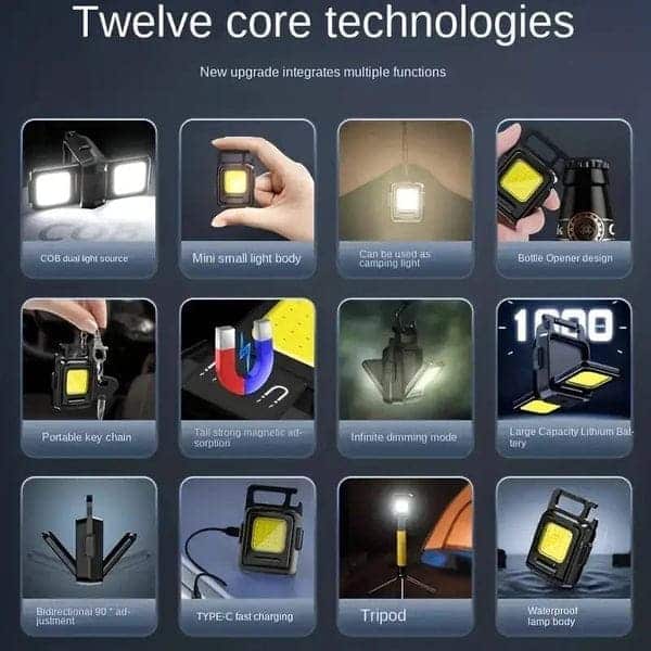 Double square flashlight