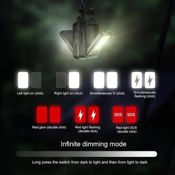 Double square flashlight