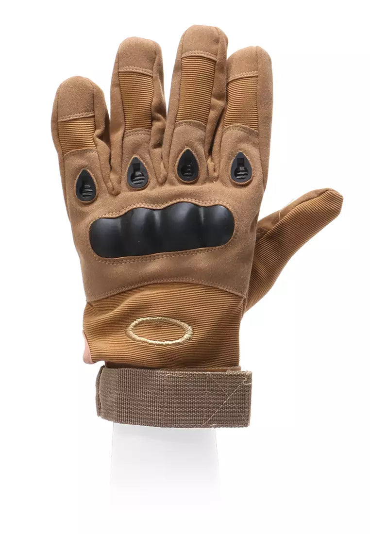 Coyote Tan Tactical Gloves - Full Finger with Knuckle Protection