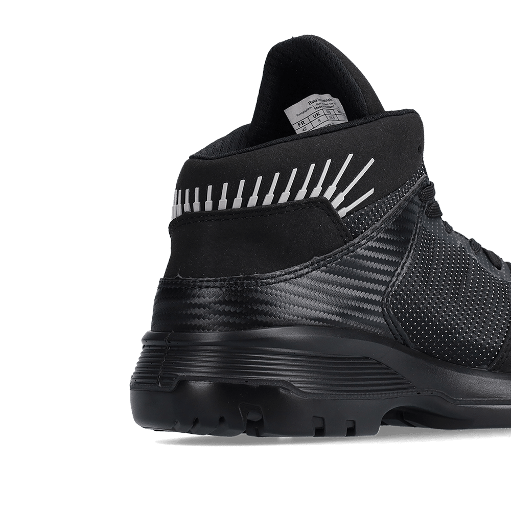 Bata Safety Half Boots - Model SCORE Black W S3