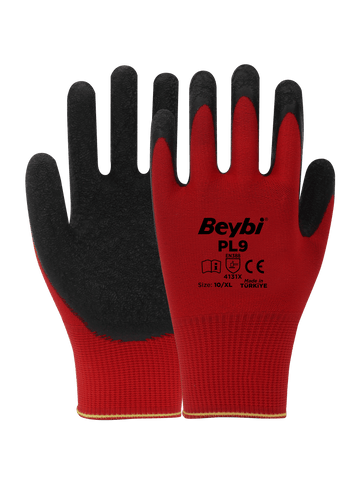 Beybi Latex Coated Polyester Glove Model ( PL9 )