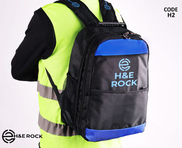 Water-Resistant Backpack with 2 Zipper model (H2)