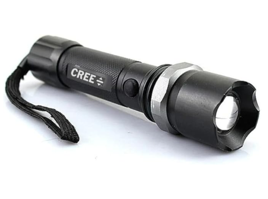 LED SWOAT Long Range Emergency Flashlight Powered by Charging and Batteries