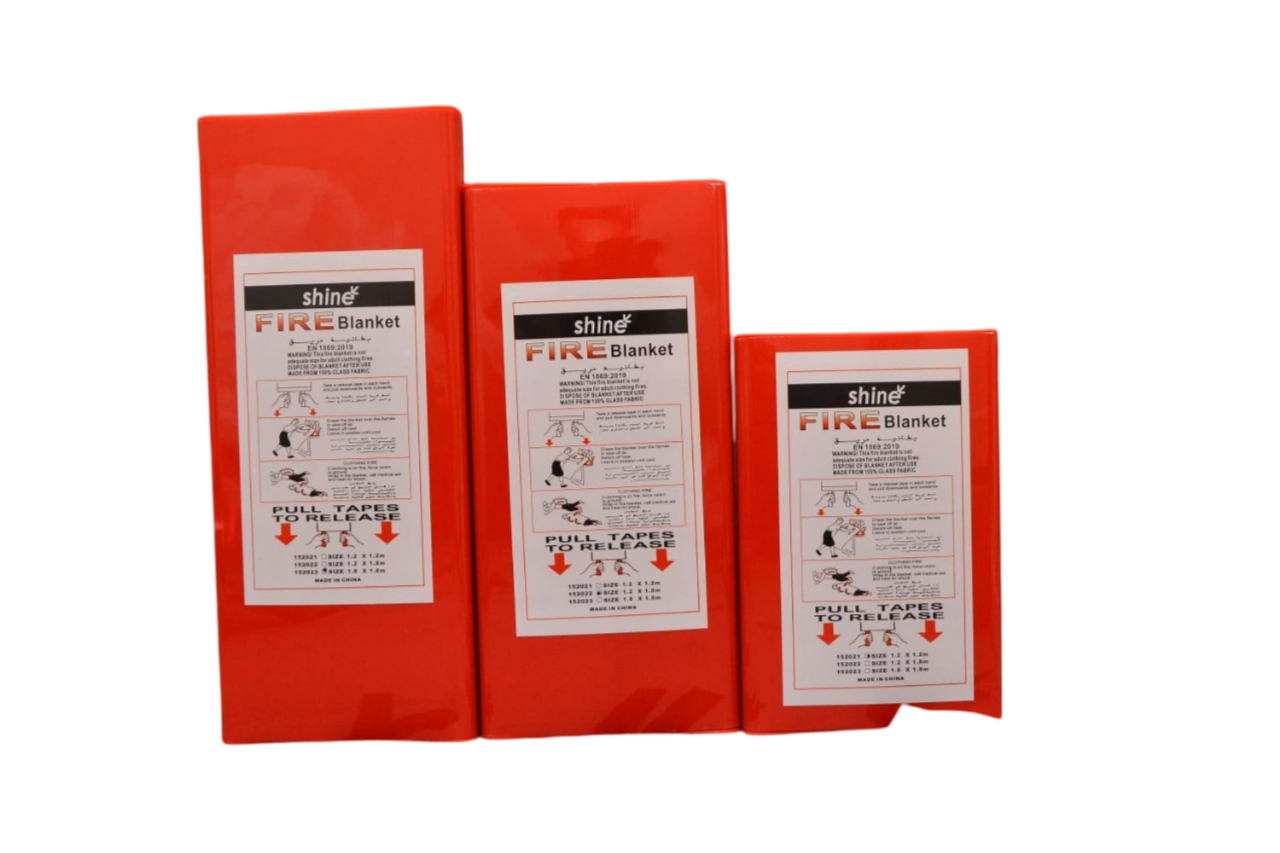 fire blanket made from fiber glass with several sizes