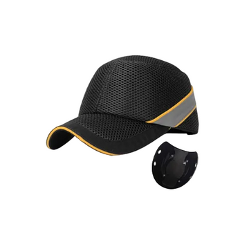 طاقية حماية شبكية قابلة للتهوية - أسود | Safety Mesh Bump Cap - Breathable - Black