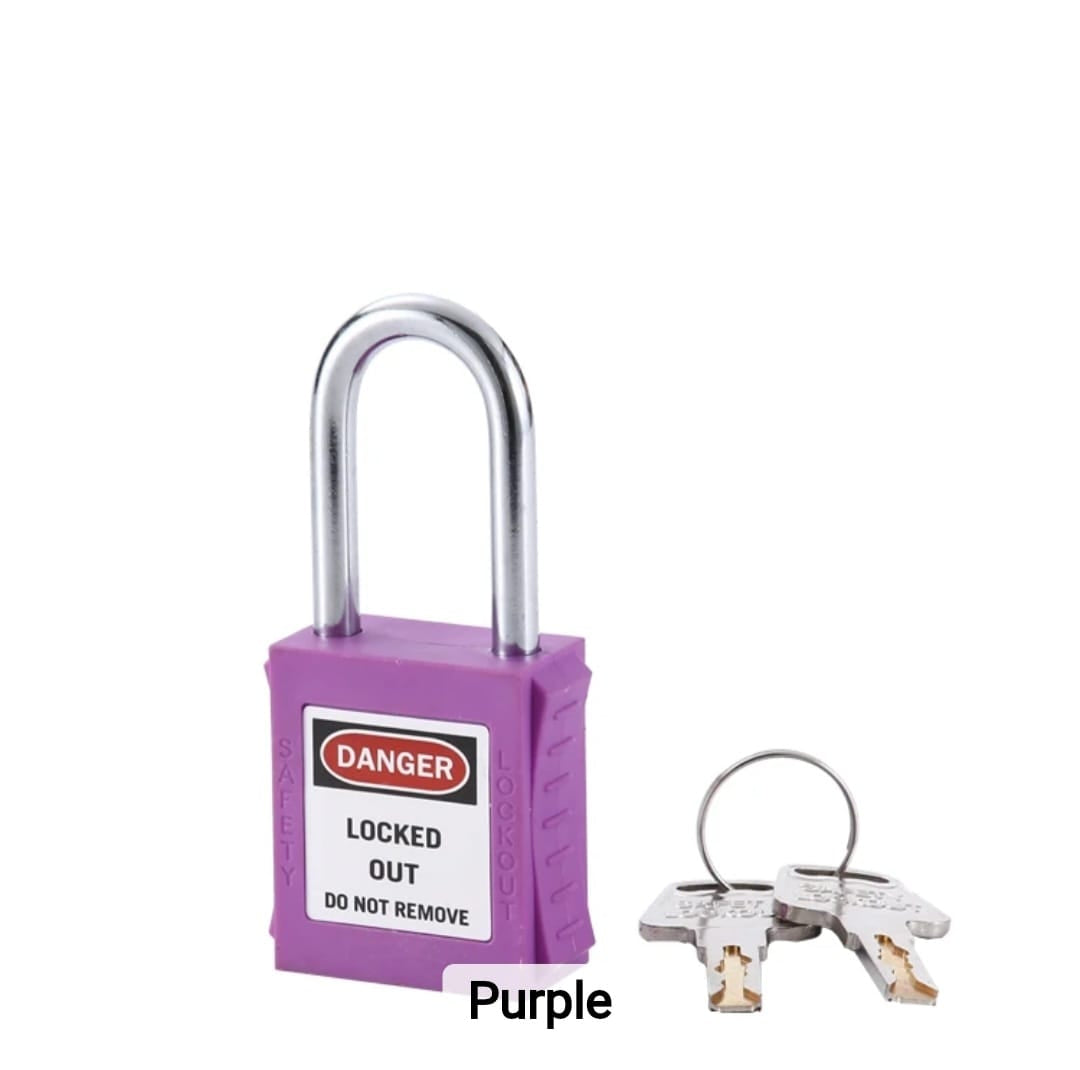 قفل فولاذي ذو حلقة 38 مم (أرجواني)