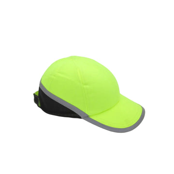 طاقية حماية سايلنت بشريط عاكس - أصفر | Silent Safety Bump Cap with Reflective - Yellow