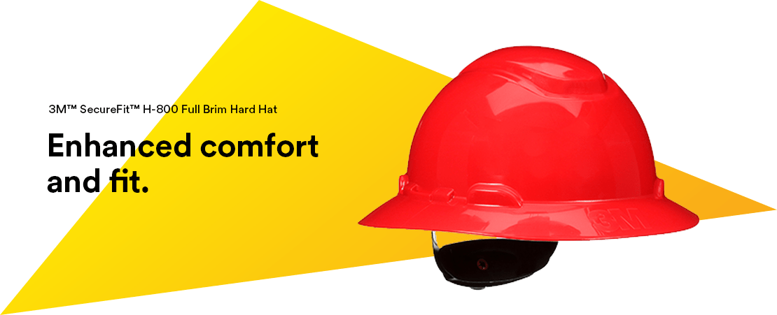 3M™ SecureFit™ Full Brim Safety Helmet  – Model H-800