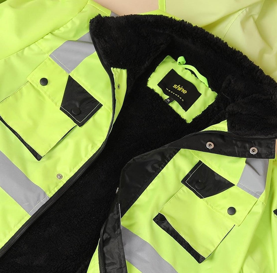 جاكيت سيفتي عاكس فسفوري شاين SH-01 | Shine Hi-Vis Safety Jacket SH-01