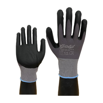 Gold Safety Gloves - Model Microflex-N 124 - Multi Purpose