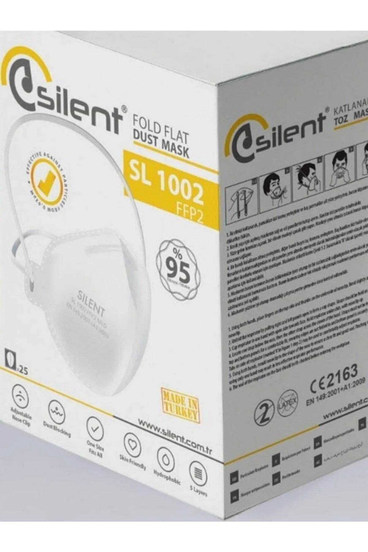Silent FFP2 Disposable Mask Model ( SL-1002 )