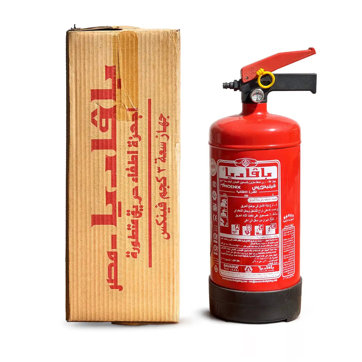 Dry Chemical Powder Fire Extinguisher – 3 kg (Bavaria Brand)