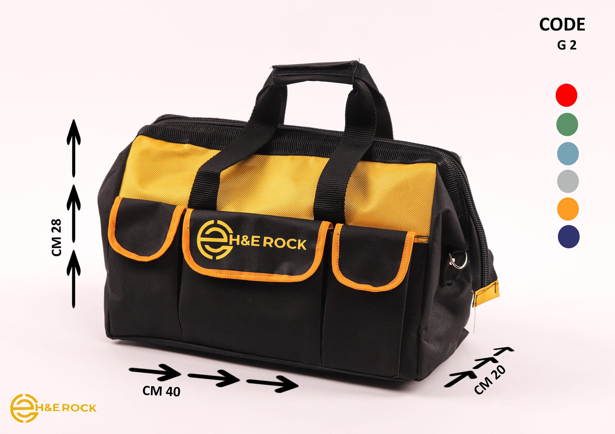 Water-resistant fabric hand bag for tools model ( G2)