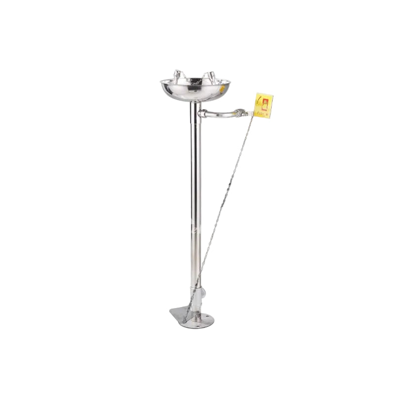 Emergancy Stainless steel SS-304 Eye / Face wash pedestal mounted hand/foot operated