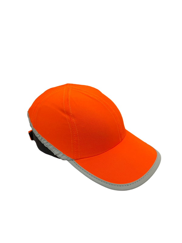 طاقية حماية سايلنت بشريط عاكس - برتقالي | Silent Safety Bump Cap with Reflective - Orange