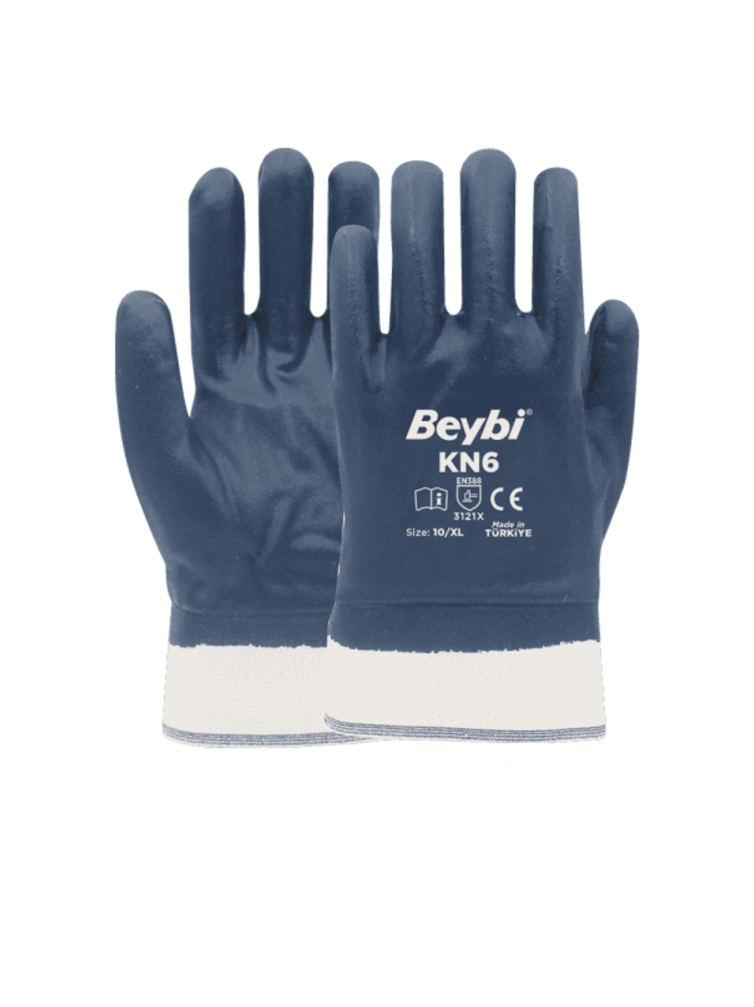 Beybi High Performance Nitrile Coated Cotton Glove Model (KN6)