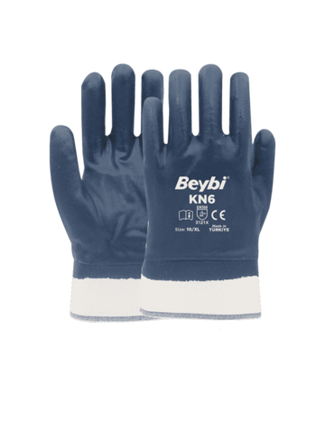 Beybi High Performance Nitrile Coated Cotton Glove Model (KN6)
