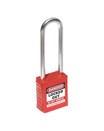 76 MM STEEL shackle padlock (RED)