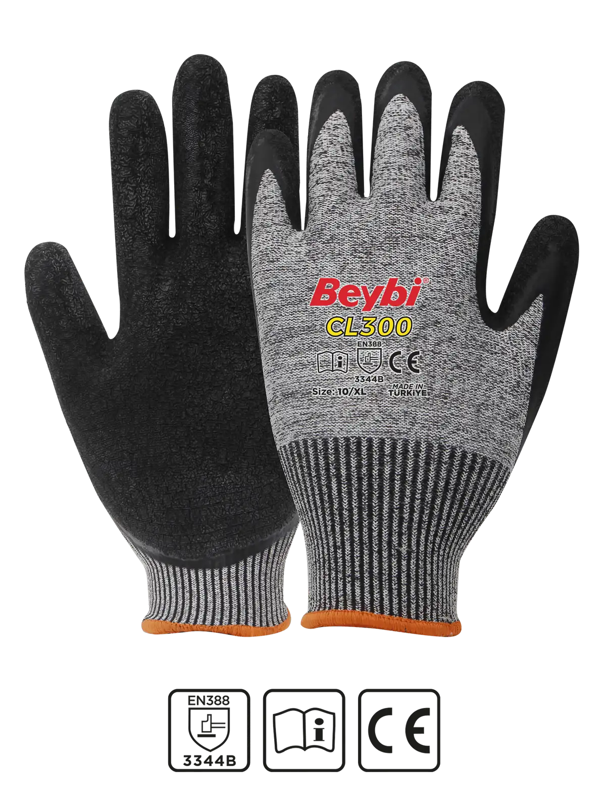 Beybi Latex Coated Cut Resistant Gloves Model ( CL300 )