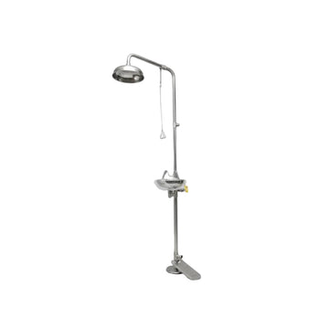 Emergancy Stainless steel Combination Shower  with hand/foot operated Eye / face Wash -SS-304-9KG