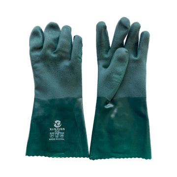 XINJIAN Green PVC Rough Chemical Gloves Model ( XINJ-G-01 )
