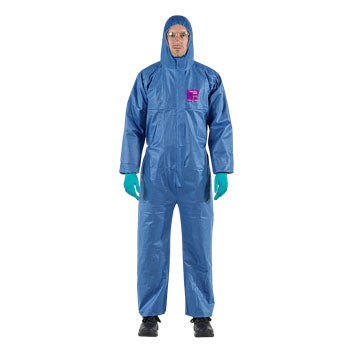 أفرول ورقي أنسل ألفاتك 1500 أزرق | DisposableCoverall-Ansell-AlphaTec1500-Blue