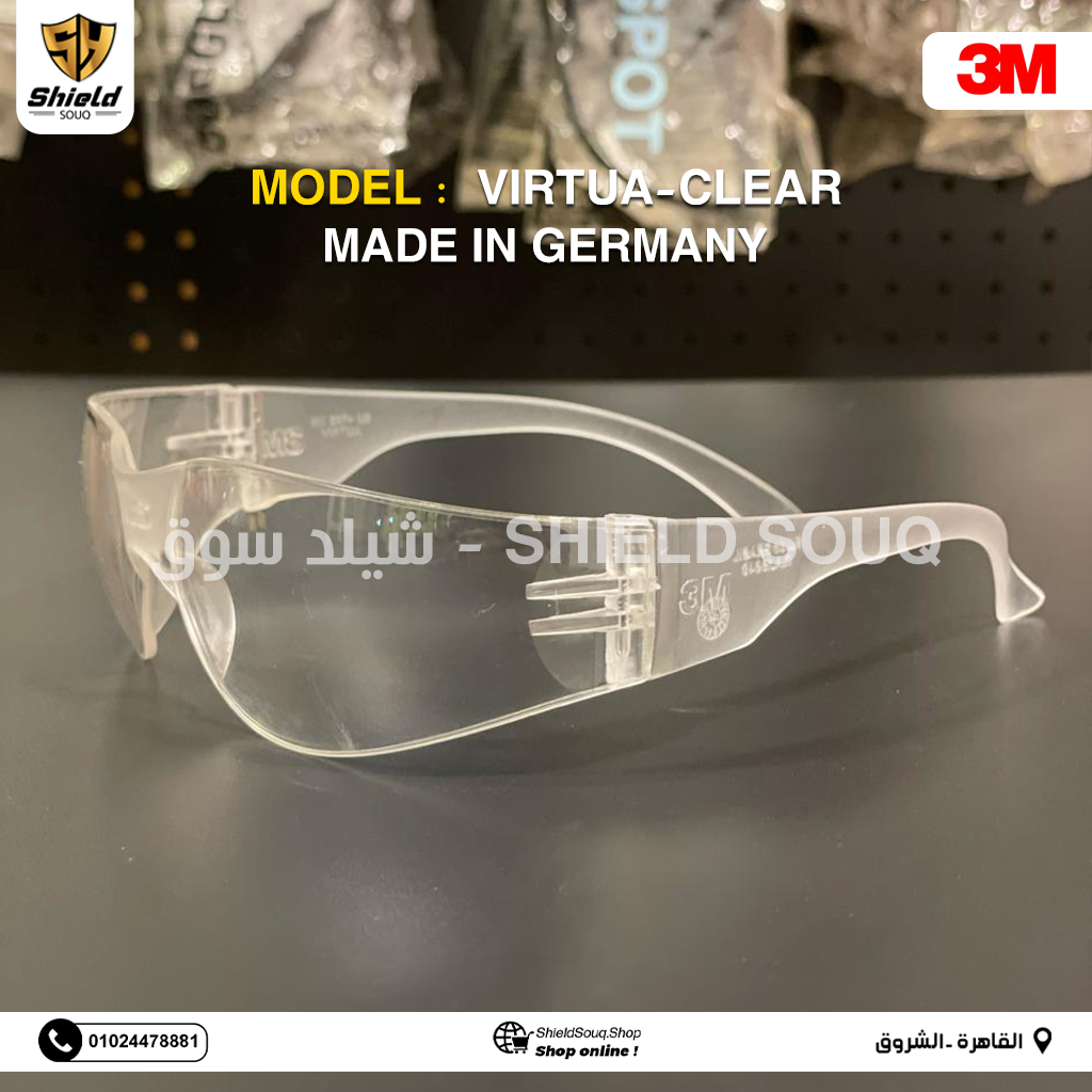 3M Safety Goggles Model ( Virtua - Clear )