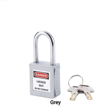 38MM STEEL SHACKLE PADLOCK  ( Gray)