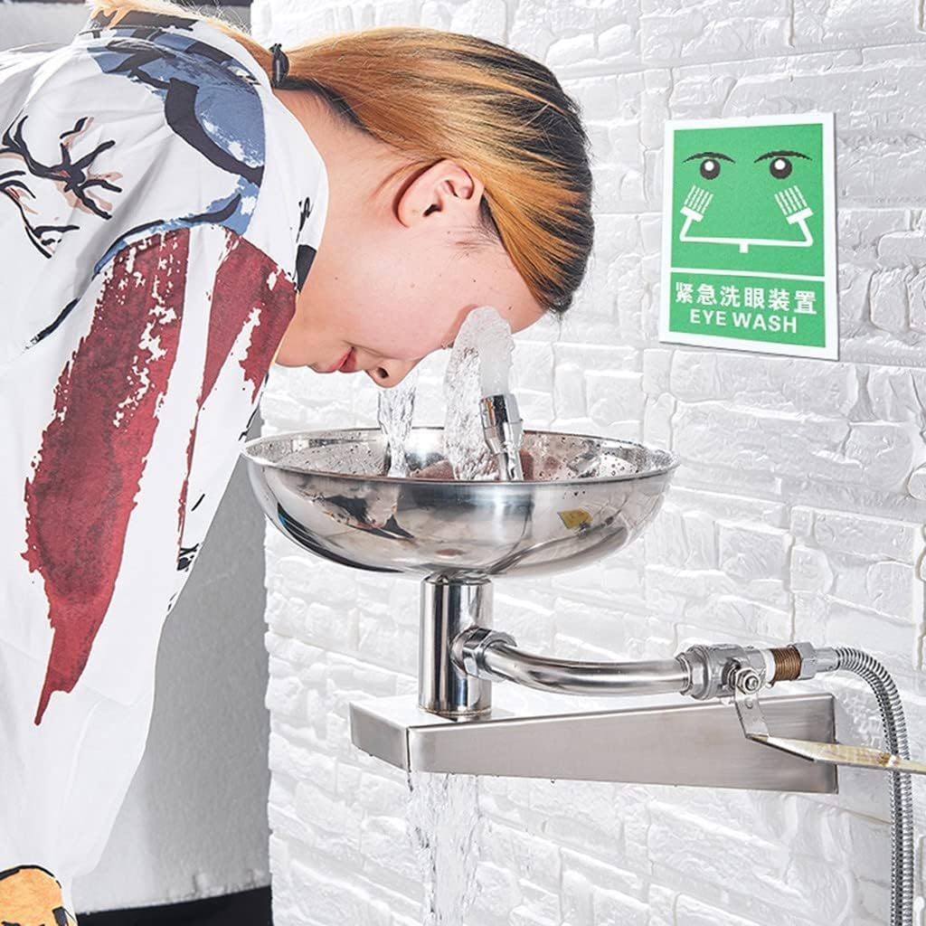 Emergancy Desktop Stainless steel SS-304 Eye / Face wash mounted