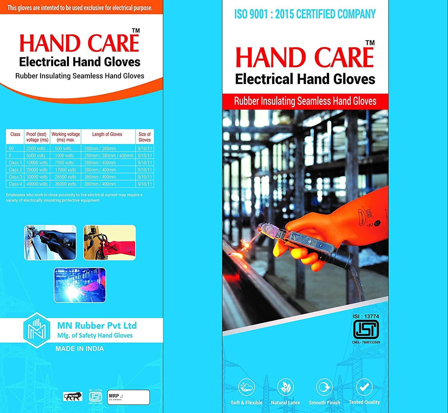 HAnd Care Safety Gloves Rubber Electrical_Gloves