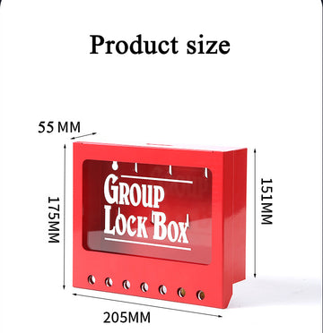 Safety Lockout Wall Mounted Group Lock Box GL-07