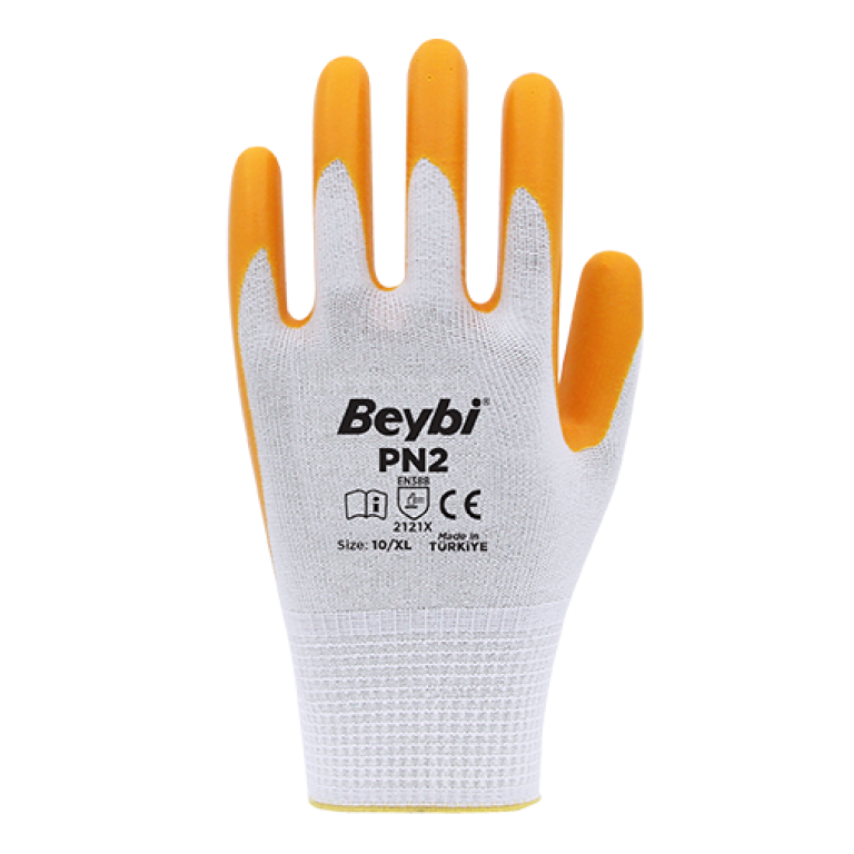 Beybi PN2 Latex Coated Safety Gloves | EN388 2121X